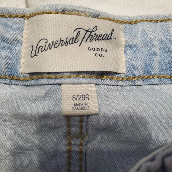 NWT Universal Thread Vintage Midi Light Blue Denim Shorts 8 - Picture 4 of 8